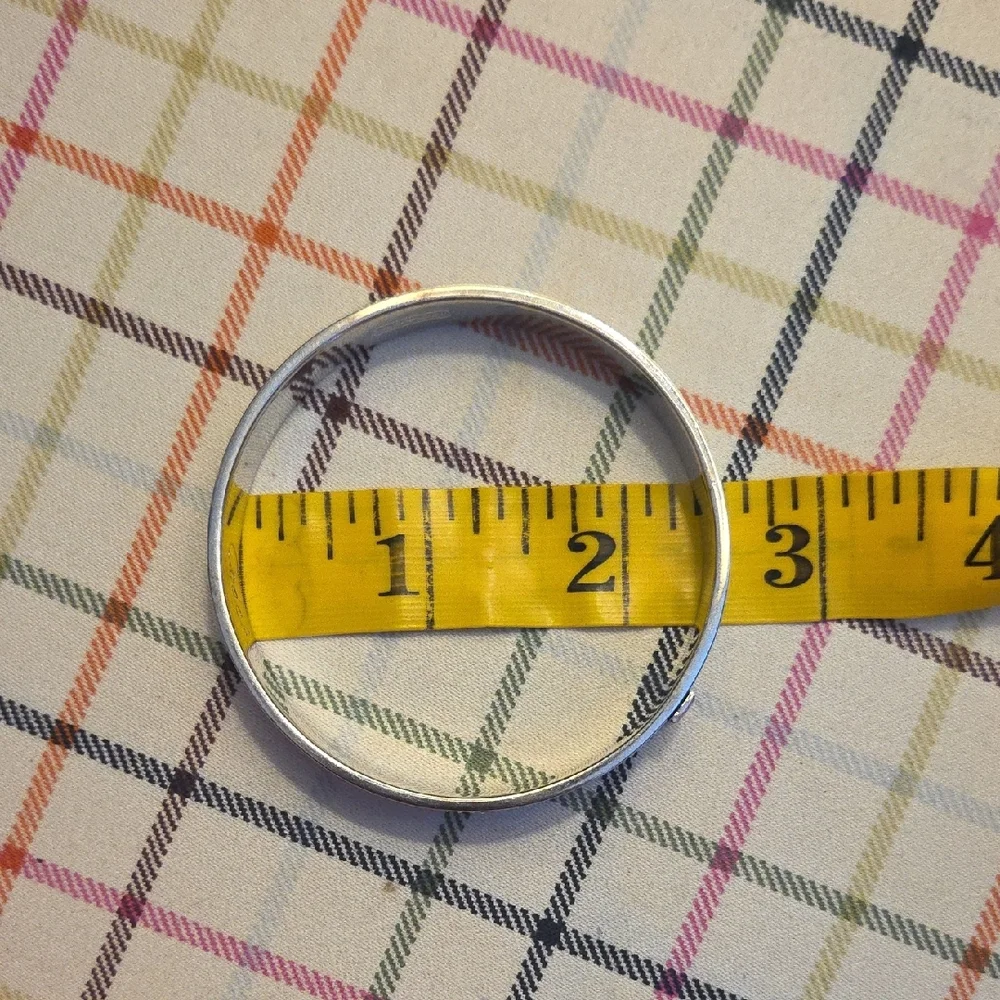 Coach Silver Tone Bracelet with Op Art Logo Design - Picture 9 of 12